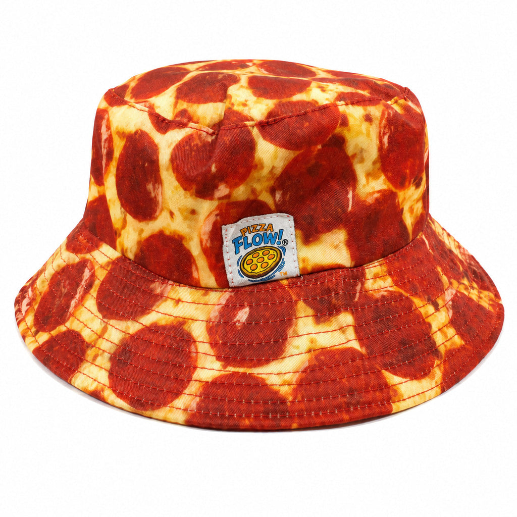 Pizza Flow Bucket Hat - It's like Wearing a Pizza on your head!