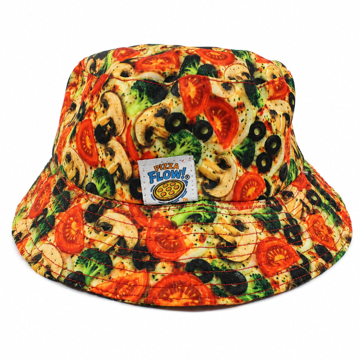 Pizza Flow Bucket Hat - It's like Wearing a Pizza on your head!